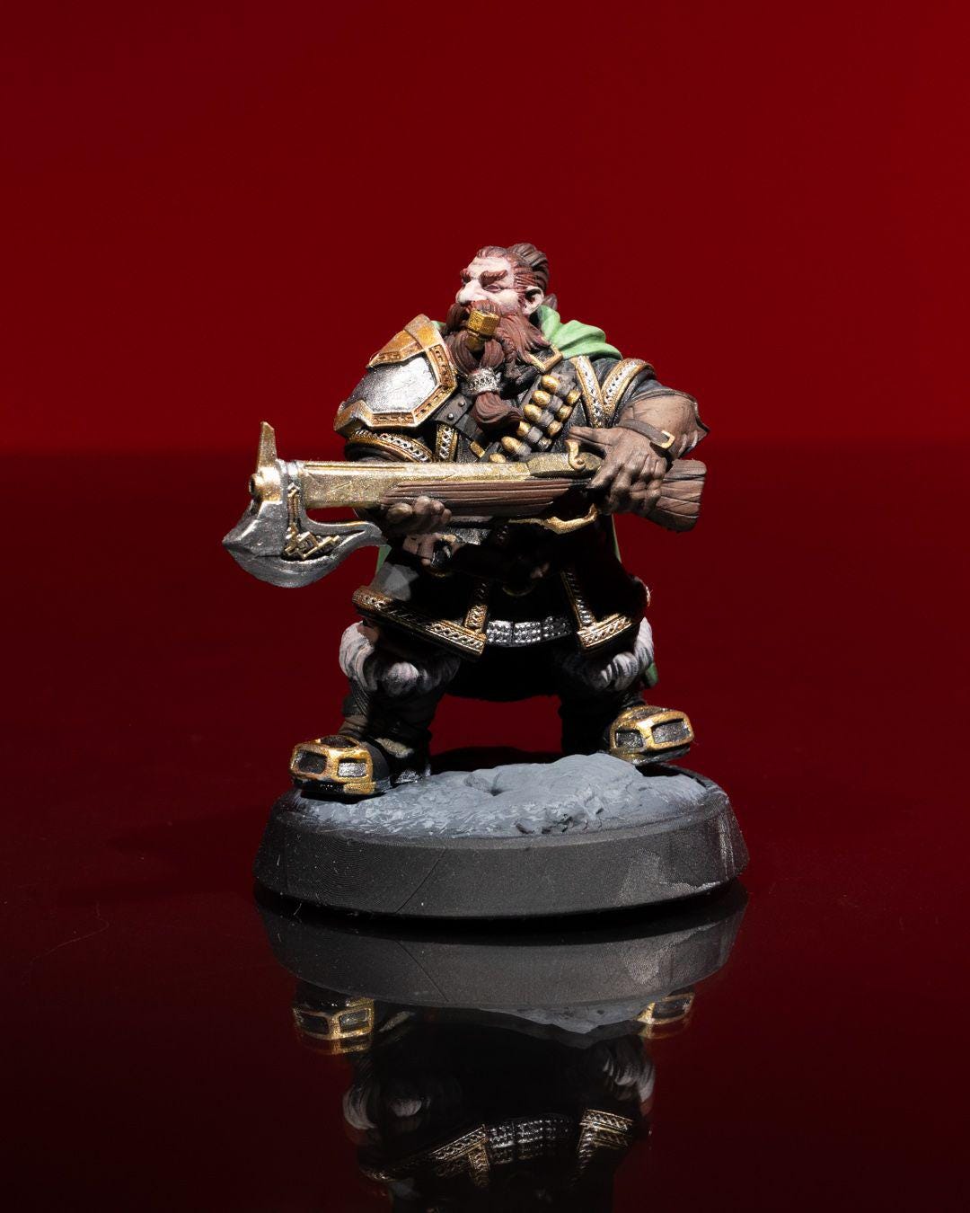 Dwarven Ranger RPG Model w/ base