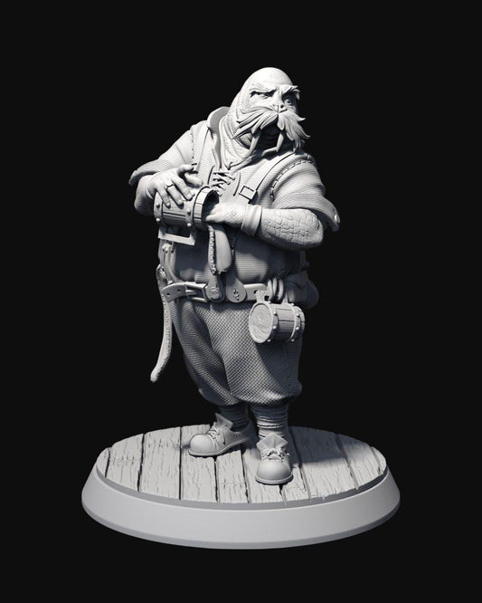 Walrus Barkeep RPG Model w/ base