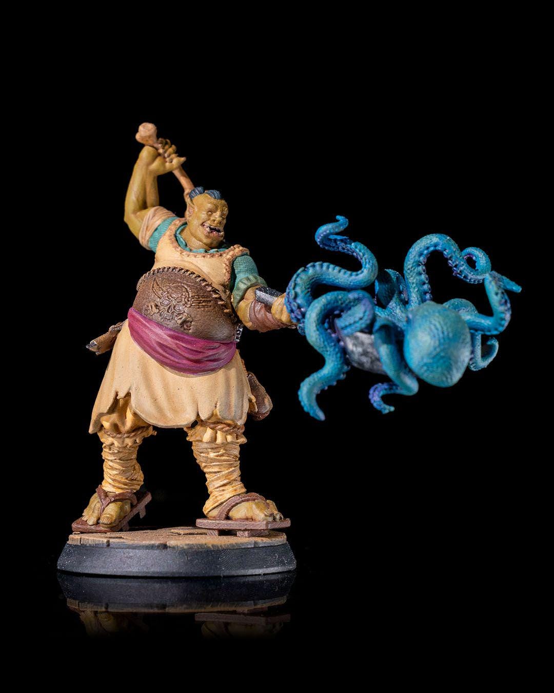 Half-Orc Chef RPG Miniature w/ base