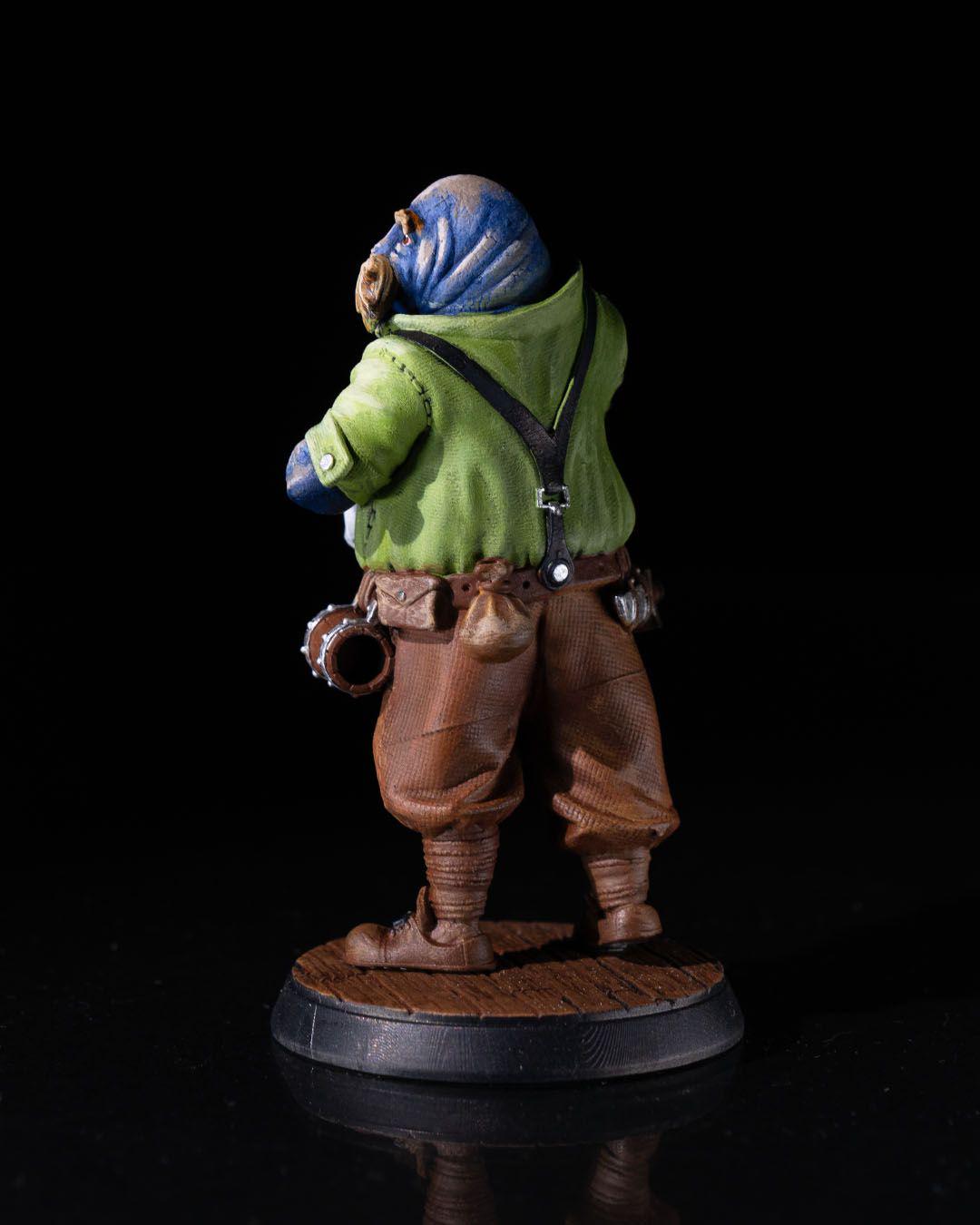 Walrus Barkeep RPG Model w/ base