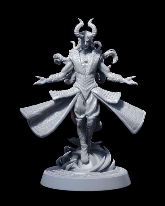 Tiefling Sorcerer RPG Model w/ base