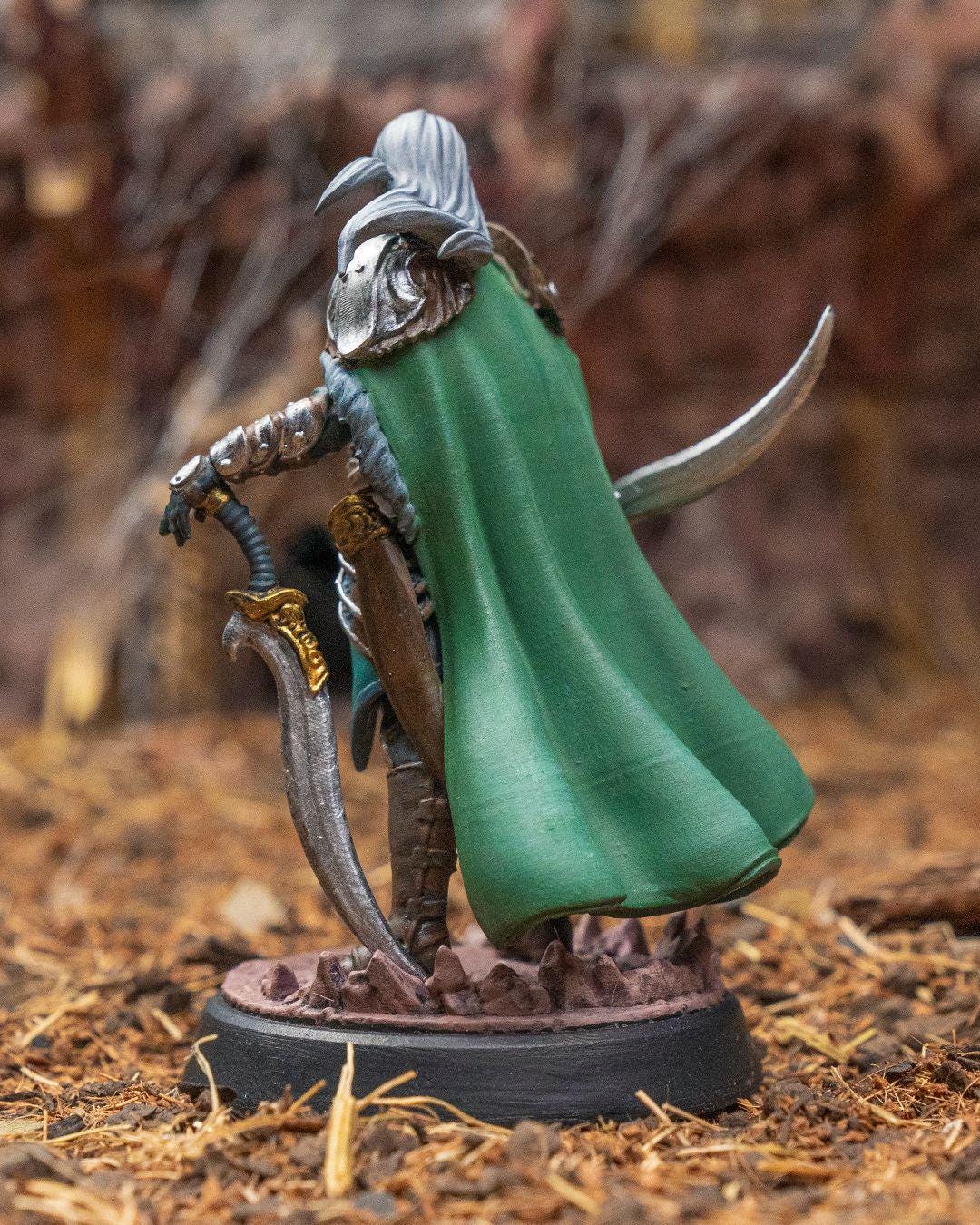 Elven Warrior RPG Model w/ base