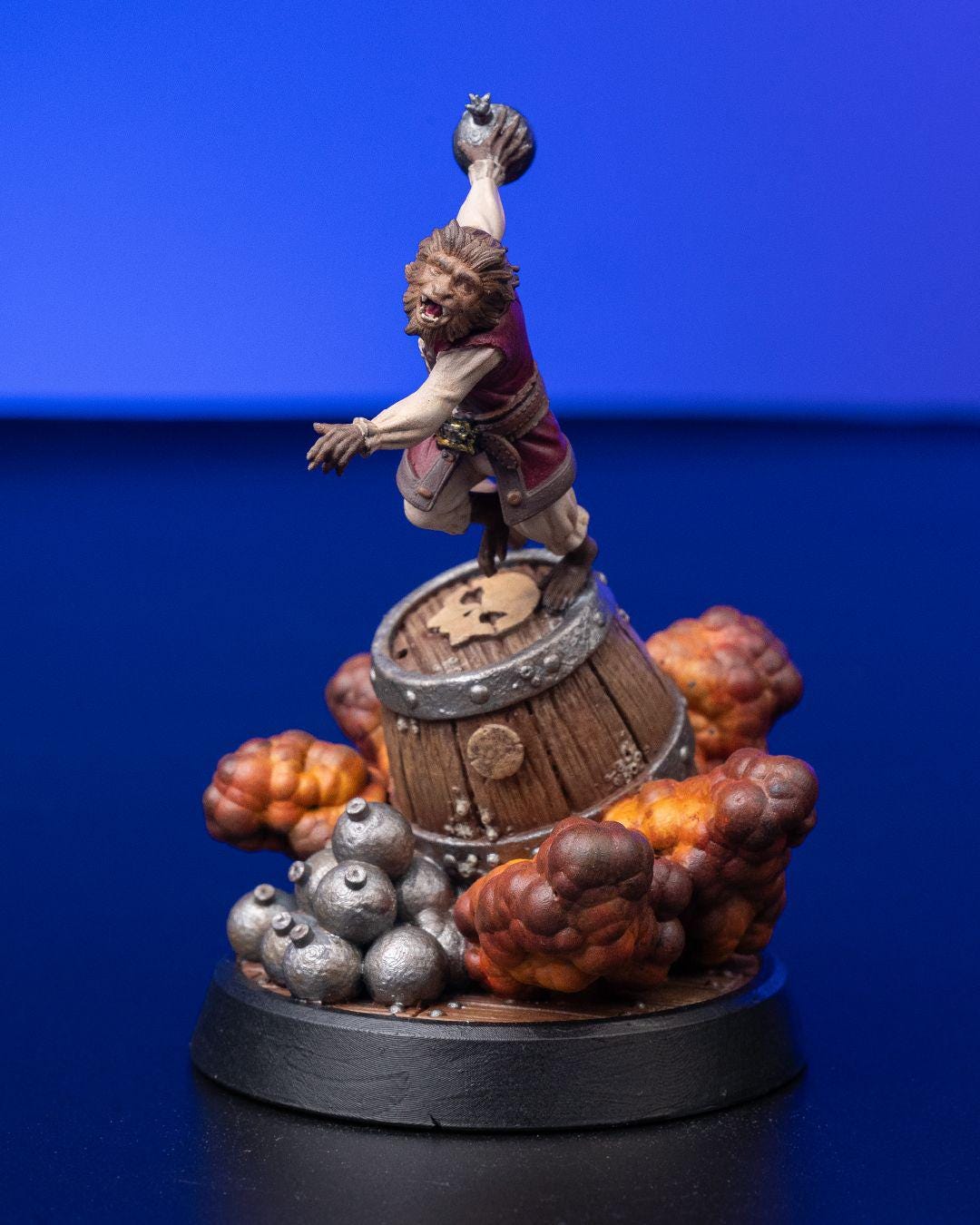 Powder Monkey RPG Model w/ base
