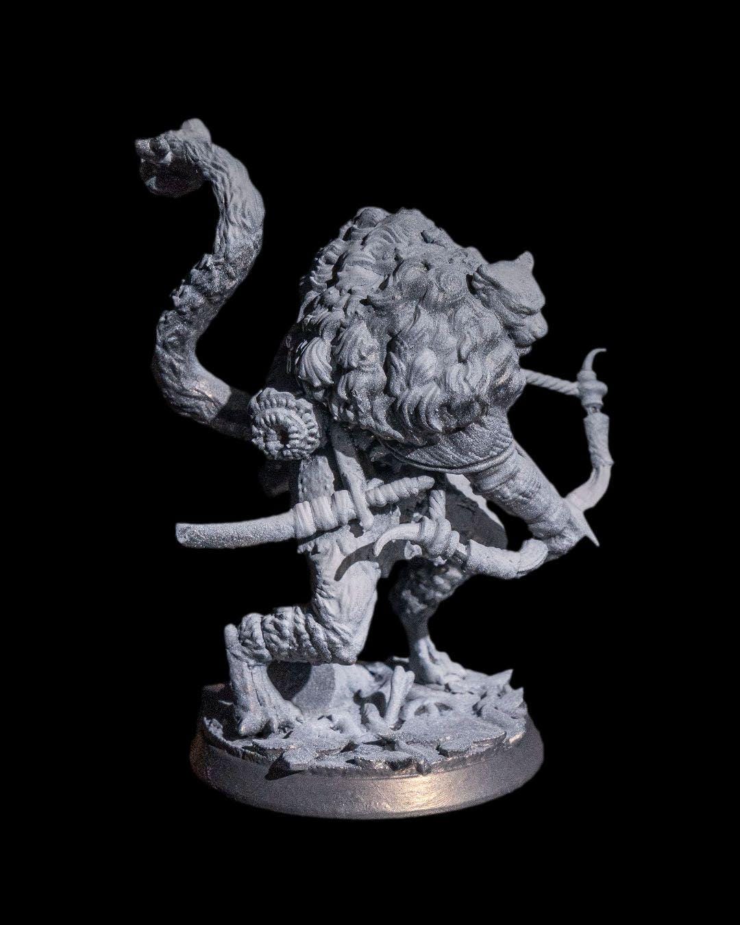 Tabaxi Ranger Archer RPG Model w/ base