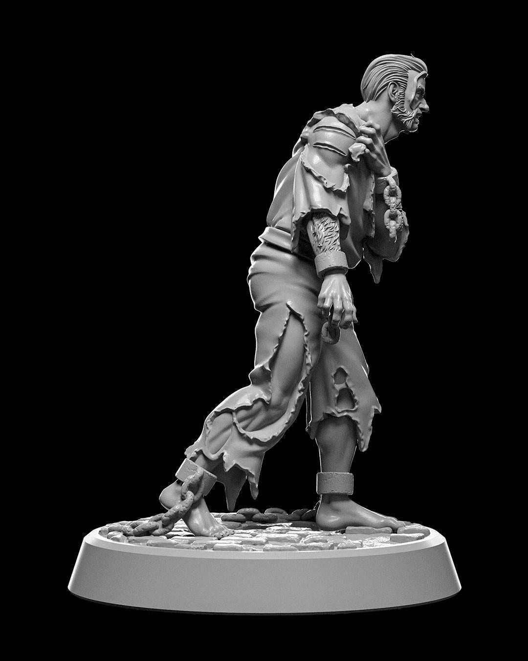 Werewolf in Human Form RPG Model w/ base