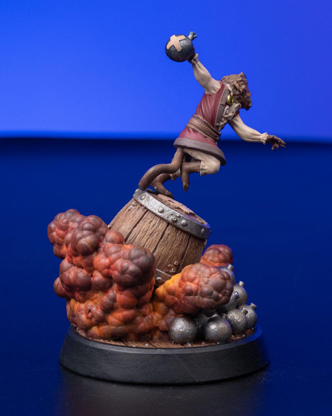 Powder Monkey RPG Model w/ base