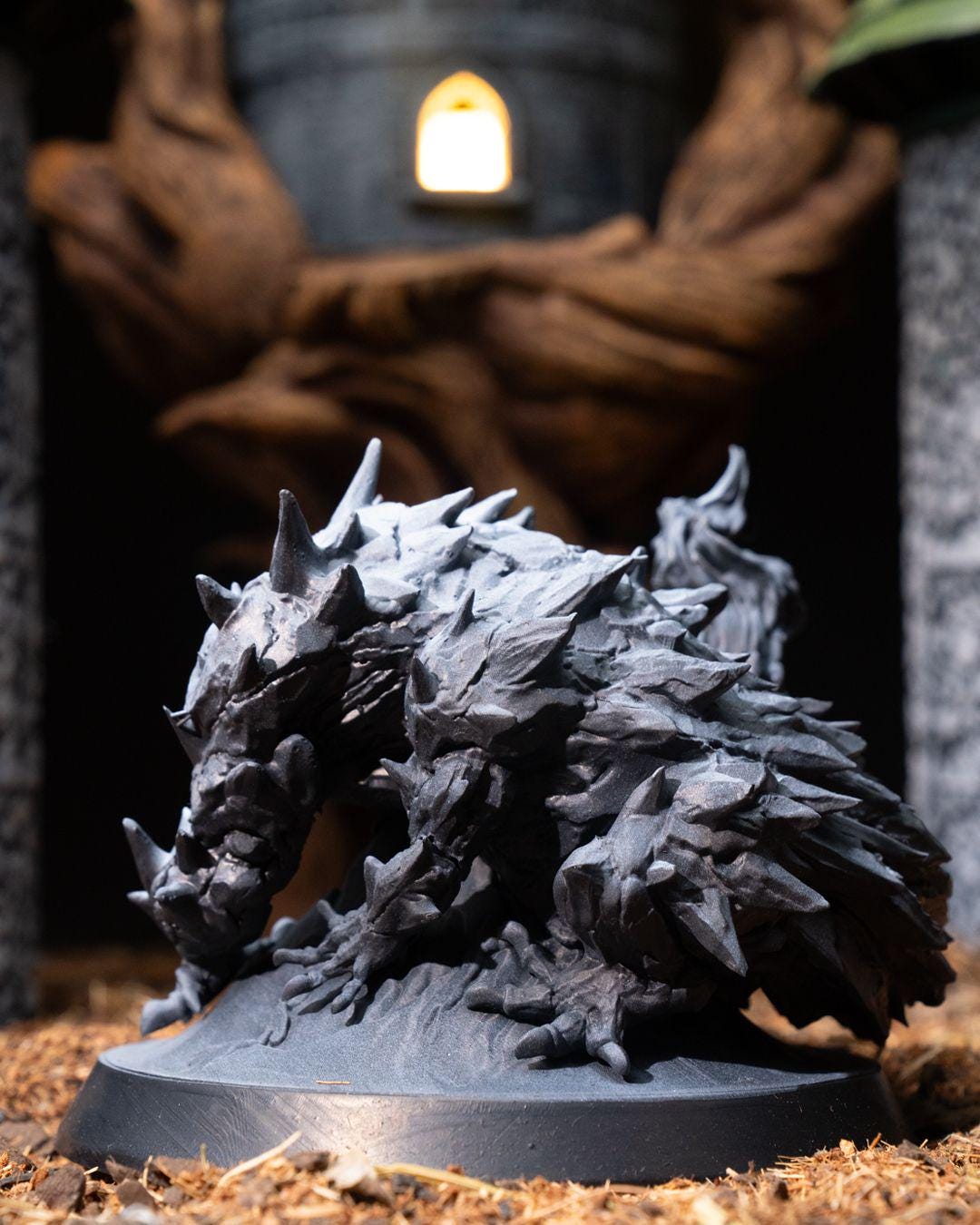 Rocky Lizard Demon w/ base