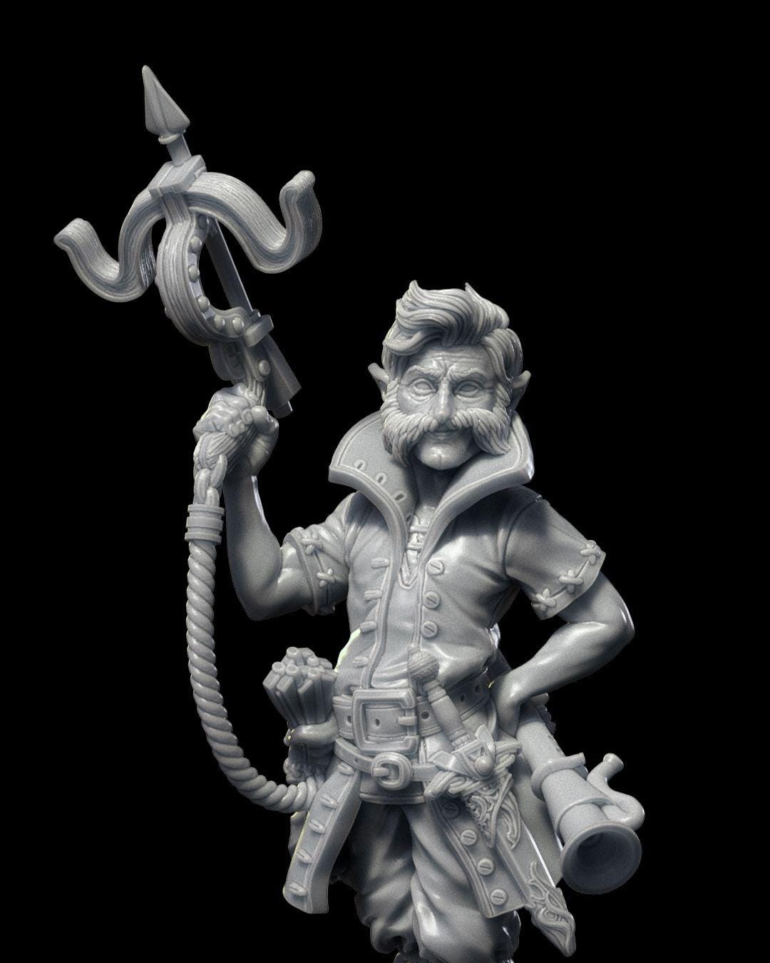 Halfling RPG Model w/ base