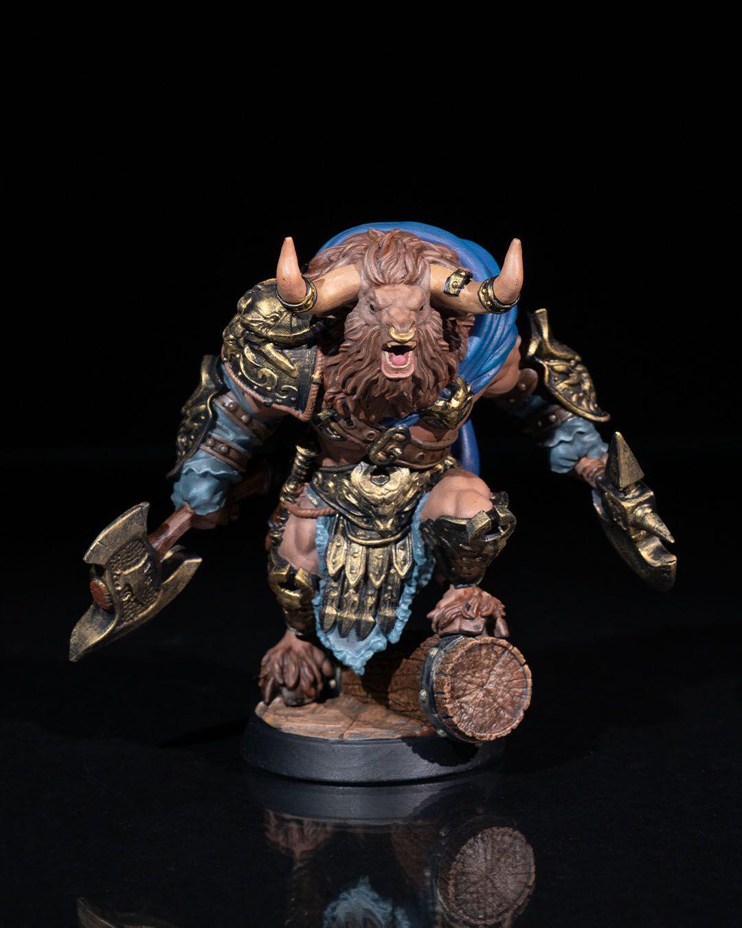 Minotaur Warrior RPG Model w/ base