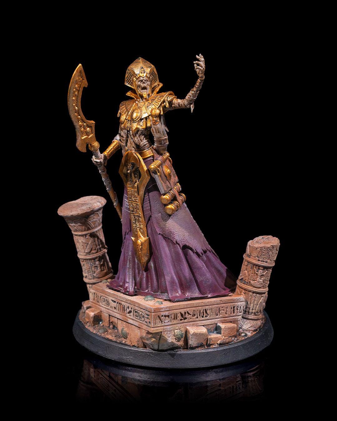 Lich King Mummy RPG Model w/ base